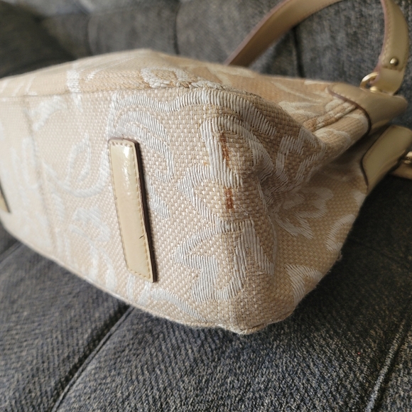 Liz Claiborne Vintage Floral Cream Shoulder Bag - Picture 12 of 12